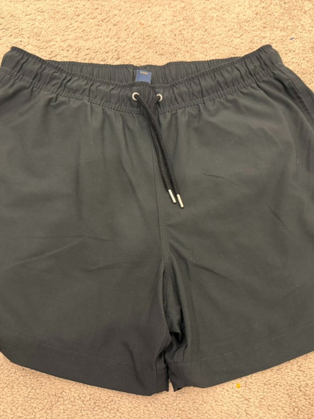 Brooks Brothers Men's Swim Trunks Size Large Black Mesh Lined Drawstring Est. 18